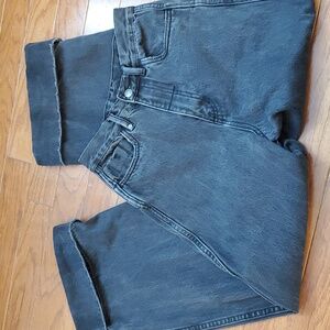 Thrills Canyon Wide Leg Jeans in Black, size 4